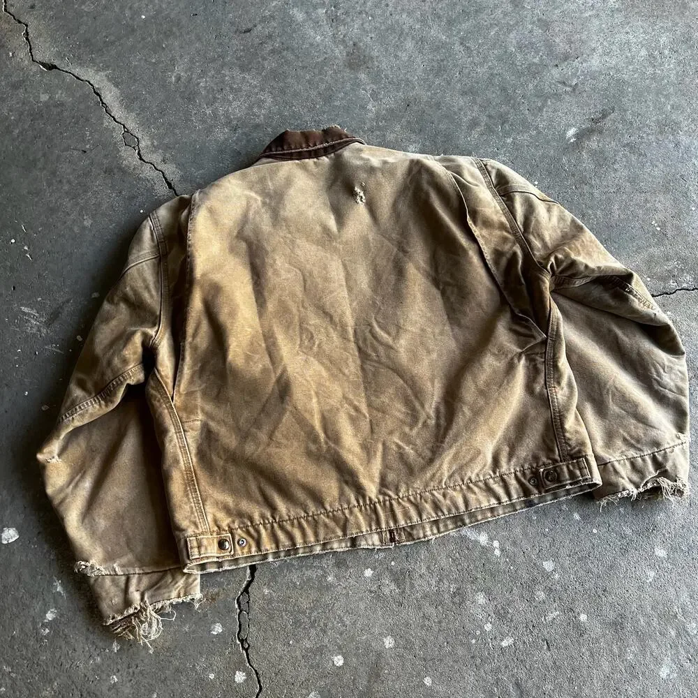 Carhartt J97 CML brown detroit work wear jacket - Picture 4 of 14